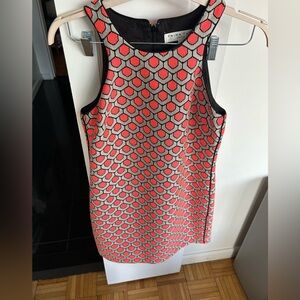Trina Turk Pink/Tan Printed Dress Sz 6